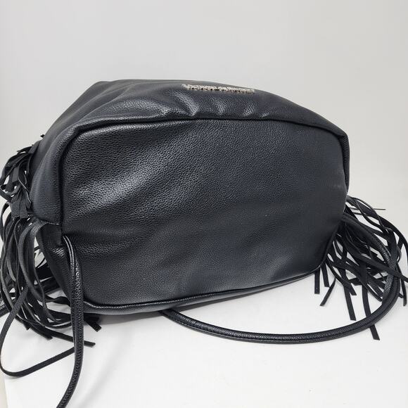 Victoria's Secret Backpack Black Faux Leather Bucket Pouch Fashion Show NWT 2015 - Picture 6 of 9